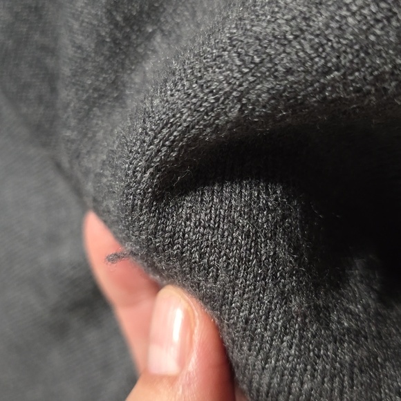 TALBOTS Italian Merino Wool Charcoal Long Sleeve Turtle Neck Dress, Size S - Picture 11 of 13